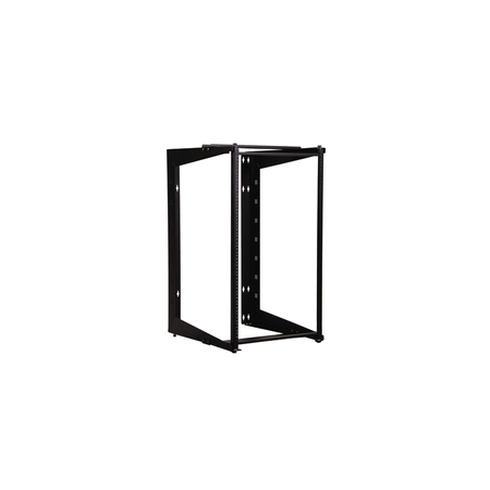 GREAT LAKES CASE & CABINET SR WALL-MOUNT SWING RACK, 23.8"H X 20.8"W X 22"D, 12U, BLACK 397930